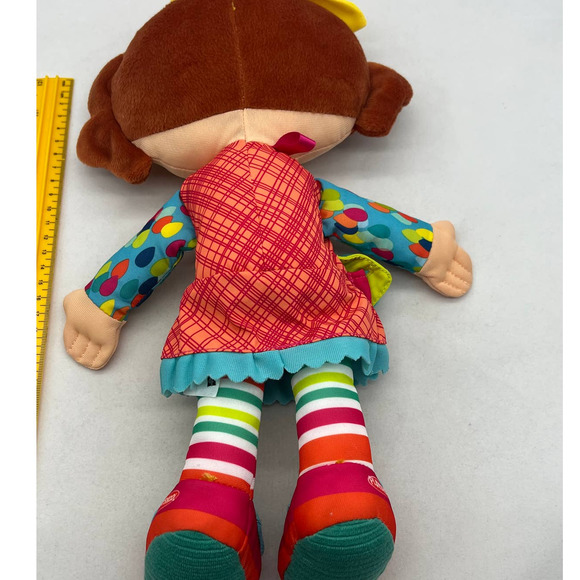 Playskool Dressy Kids Girl Activity‎ Plush Doll 14" Toddler Fine Motor Skills - Picture 4 of 5